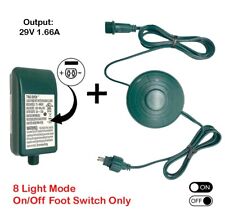 Set Adapter DC 29V 1.66A + Power Cord Foot Switch 1/2in Plug 6Ft - 8 LIGHT MODE picture