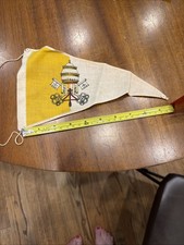 VINTAGE VATICAN CITY FLAG Pennant Very Rare picture