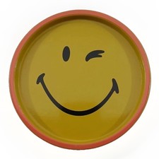 SmileyWorld 6 Inch Round Metal Trinket Jewelry Tray Brand New picture
