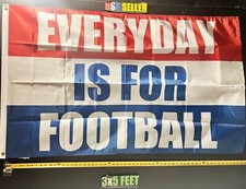 Football Flag  Everyday Is Football Man Cave America USA Sign 3x5' picture