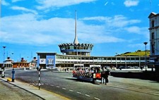 Douglas Isle of Man sea terminal horse train old card pc cpa AK picture