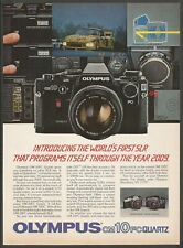 OLYMPUS OM-10FC Quartz camera - 1982 Vintage Print Ad picture