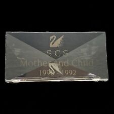 Swarovski Faceted Clear cut Crystal Badge For “Mother And Child” Limited Series picture