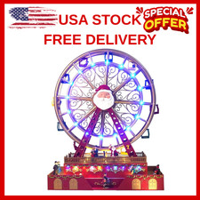 Christmas Rotating Ferris Wheel with LED Lights, 18