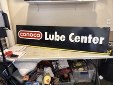 6ft Conoco Lube Center Sign- Gas Oil Authentic Shop Sign Man Cave  picture