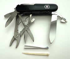 Victorinox Deluxe Tinker Black Swiss Army Medium Pocket Knife picture