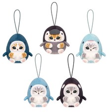 Mofusand Plush Keychain Strap Figure Shark Penguin Whale 1 Random Gashapon Charm picture