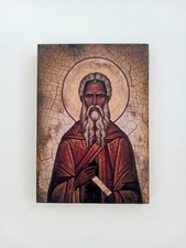 Saint Moses the Black | Orthodox Christian Icon | Handmade picture