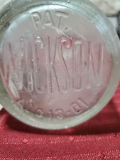 ANTQ *WICKSON* Cream Milk Glass Bottle VERY RARE & HARD to FIND picture