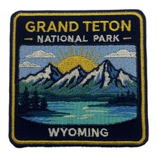 Grand Teton National Park Patch 3” Iron On Embroidered Wyoming Badge picture