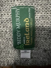 Biddy Murphy 100% Cal King 100x108 Wool Blanket Ireland picture