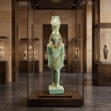 Ancient Egyptian King Ramses II Statue Crown of Egypt Pharaonic Pharaoh Stone BC picture