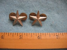 Vintage matched pair 40s/50s US General Stars clutchback no hallmark picture