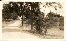 Union ME Road Entrance Real Photo c1920s-30s Real Photo Vintage Postcard bhn picture