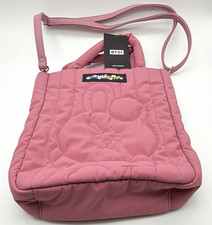 BT21 Cooky Pink Quilted Tote Bag w/ Adjustable Strap, Polyester/Faux Leather picture