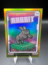 2024 Panini Minecraft Trading Card Rabbit #41 SSP 93/99 Gold Foil picture