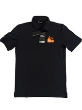 New Travis Mathews Tito’s Vodka Golf Polo. Size Small Oceanside Solid Black Polo picture