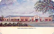 C98/ Sports Postcard Chrome Kingston New York Ruzzo Bowlatorium Bowling Alley picture