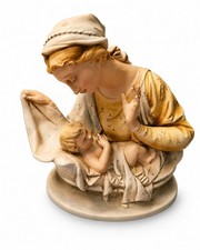 Vintage Antonio Borsato Madonna Child Mother Mary Jesus Porcelain Figure Rare picture