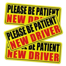 3PCS New Driver Magnet for Car, Please Be Patient New Driver Stickers Magnetic picture
