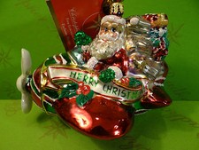 Christopher Radko Peppermint Flyer Ornament picture