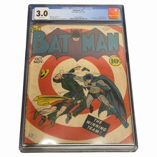 1941 D.C. Comics Batman #7 CGC 3.0 Joker Appearance picture