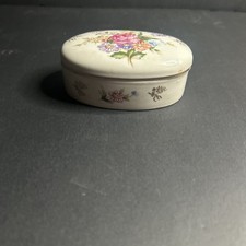 Vintage 1983 KPM Made In Japan Oval Trinket Box picture
