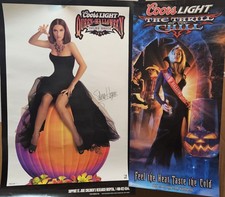 Halloween Coors Light Poster Set, Salma Hayek & Thrill of the Chill picture