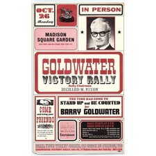 1964 Barry Goldwater Victory Rally Flyer Madison Square Garden Richard Nixon MSG picture