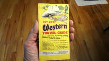 Vintage 1956 The Best Western Travel Guide Booklet. Great Condition picture