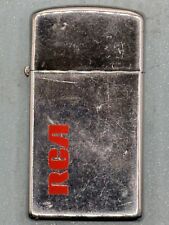 Vintage 1968 RCA Logo Chrome Slim Zippo Lighter picture
