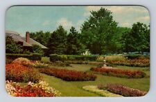 Ithaca NY- New York, President's Garden, Cornell University, Vintage Postcard picture