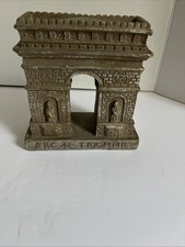 Vintage Arc De Triomphe Paris France Paperweight Souvenir 5 1/4 Inches  picture