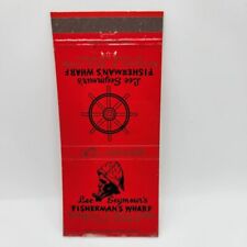 Vintage Matchbook Fisherman's Wharf St Clair Michigan Lee Seymour 1950s 1960s Co picture
