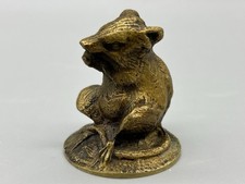 VTG Detailed Bronze 2” Rat Marked NN picture