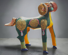 Antonio Mandarin RAM Alebrije Hand Crafted Oaxacan Wood Carving - Oaxaca, Mexico picture