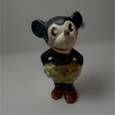 Walt Disney Vintage  1930’s Japan Bisque Mickey Mouse Figurine picture