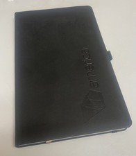 Virgin America Black Leatherette Journal – Embossed Logo 8-1/4” x 5-1/8” ✈️ picture