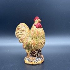 Prima Creations Ceramic Rooster Figurine 9” Drip Glaze Farmhouse Statue picture