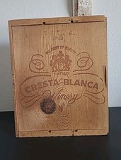 Vintage Cresta Blanca Winery Wine Crate / 3 Bottle 13.5 inch picture