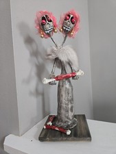 OOAK Creepy Oddity Art Doll 2 Headed Deb Spooky Skeleton Ghost Ghoul picture