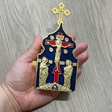 Greek Orthodox Byzantine Portable Communion Set Chalice Box Spoon Cup Russian picture