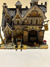Lemax The Livery Illuminated Christmas Village House Resin Multicolor 2008 picture