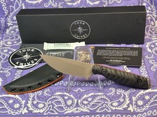 🔥Toor Field 3.0 Fixed Blade Spanish Moss Ebony Scales w/red G10 liners CPM3V  picture