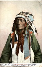 Chief Spotted Tail, Sioux H. C. Leighton Co. c1900s-10s Vintage Postcard bhn picture