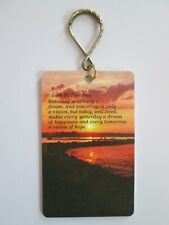 Vintage 1980 Key Rings Quote Keychain C.M. Paula Look to This Day Inspirational picture