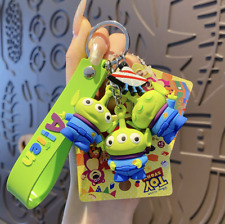 2024 New Disney Toy Story Alien 3D PVC Bags Hanger Pendant Keychains Key Rings picture