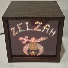 Vintage Fiber Flickers Color Changing Optics Motion Light Zelzah Shriners 1970s picture