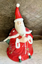 RARE WOW 2001  Mary Engelbreit 13” Large Santa Claus Ceramic Cookie Jar ME Ink picture