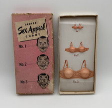Vintage 1950s Novelty Joke Gag Gift Ladies Sex Appeal Chart picture